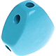 triangular body-shaped bead : light turquoise