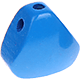 triangular body-shaped bead : medium blue