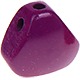 Motivpärla – triangulär kropp : purpurlila