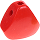 Trojúhelníkové korálkové korpusy s motivem : červená