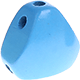 Koraliki w kształcie rożka z motywem : błękitny