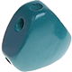 triangular body-shaped bead : turquoise