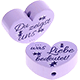 motif bead – "Du zeigst uns … was Liebe bedeutet" : lilac