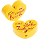 motif bead – "Du zeigst uns … was Liebe bedeutet" : yellow
