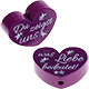 motif bead – "Du zeigst uns … was Liebe bedeutet" : purple