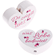 motif bead – "Du zeigst uns … was Liebe bedeutet" : white - baby pink