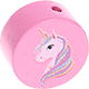motif bead – unicorn : baby pink