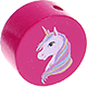motif bead – unicorn : fuchsia