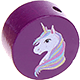 Perlina con motivo “Unicorno” : viola viola