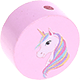motif bead – unicorn : pastel pink