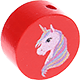 Perlina con motivo “Unicorno” : rosso