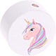 motif bead – unicorn : white