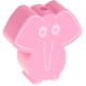 Perlina sagomata “Elefante” : rosa bambino