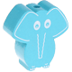 motif bead – elephant : light turquoise
