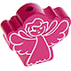 Perlina sagomata “Angioletto” : rosa scuro
