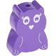 motif bead – owl : blue purple