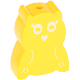 Perlina sagomata “Civetta” : giallo