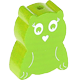 motif bead – owl : yellow green