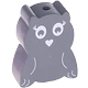 motif bead – owl : grey