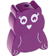 motif bead – owl : purple
