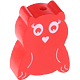 motif bead – owl : red