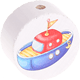 motif bead – vehicles : boat