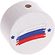 Perles avec motif drapeau : Russie