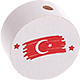 Koraliki z motywem Flaga : Turcja