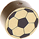 Figura con motivo balone de fútbol : oro