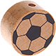 Perlina con motivo “Pallone da calcio” : naturale
