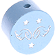 motif bead – glitter angel : baby blue