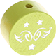 Perlina con motivo glitterato “Angioletto” : limone