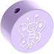 motif bead – glitter butterfly : lilac