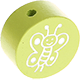Kraal met motief Glittervlinder : citroen