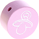 Kraal met motief Glitterfopspeen : roze