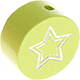 Perles avec motif – étoile : citron