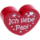 Figura con motivo "Ich liebe Papi" : burdeos