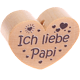 Kraal met motief "Ich liebe Papi" : natuurlijk