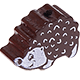 motif bead – hedgehog : brown
