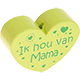 Perles avec motifs « Ik hou van Mama » : citron