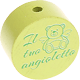 Perles avec motif « Il tuo angioletto » : citron