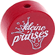 Perles avec motif « Kleine prinses » : bordeaux