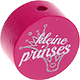Koraliki z motywem "Kleine prinses" : ciemno różowy