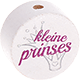 Perles avec motif « Kleine prinses » : blanc