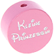 motif bead – "Kleine Prinzessin" with glitter foil : baby pink