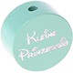 motif bead – "Kleine Prinzessin" with glitter foil : mint