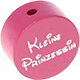 motif bead – "Kleine Prinzessin" with glitter foil : pink