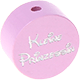 Perles avec motif « Kleine Prinzessin » : rose
