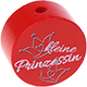 Perles avec motif « Kleine Prinzessin » : rouge