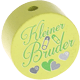 Perles avec motif « Kleiner Bruder » : citron